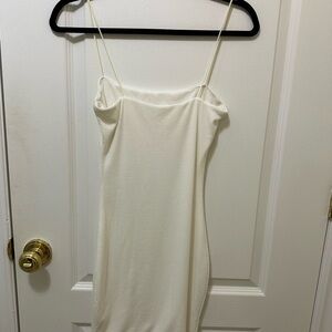 Elegant Cream Slip Dress